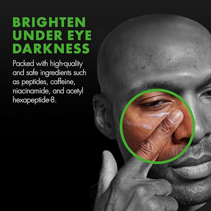 Tiege Hanley Eye Cream for Men, Morning and Night Under Eye Cream With Hyaluronic Acid and Vitamin B3, Helps Reduce the Look of Dark Circles and Puffiness, Anti Aging Men’s Skin Care, 0.5 Oz, 2 Pack