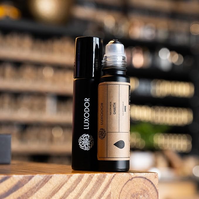 Ghaith, Impression of L.V. Ombre Nomade, Unisex Perfume Oil, Alcohol Free, Fragrance Oil for Body, 10ml Roll On