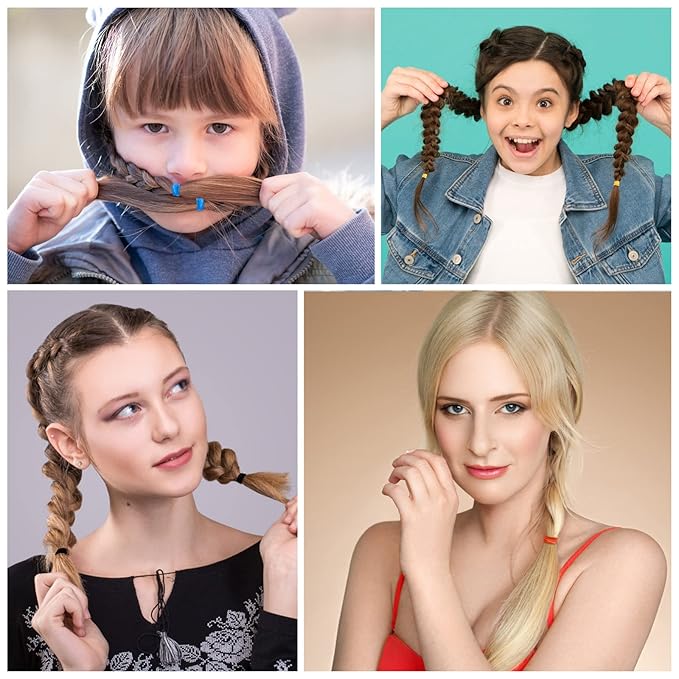 1000PCS Hair Rubber Bands(deep color)