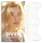 Glitter Freckles Face Tattoo - Gold Freckles Temporary Tattoos, Body Face Glitter for Women Girls, Cute Star Sparkle Patches Makeup Accessories for Festival Rave Parties Halloween, Gold 6 Pcs