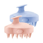 HEETA Scalp Massager 2 Pack for Hair Growth, Soft Silicone Bristles to Remove Dandruff and Relieve Itching, Scalp Scrubber for Hair Care Relax, Shampoo Brush for Wet Dry Use - New Pink & Blue