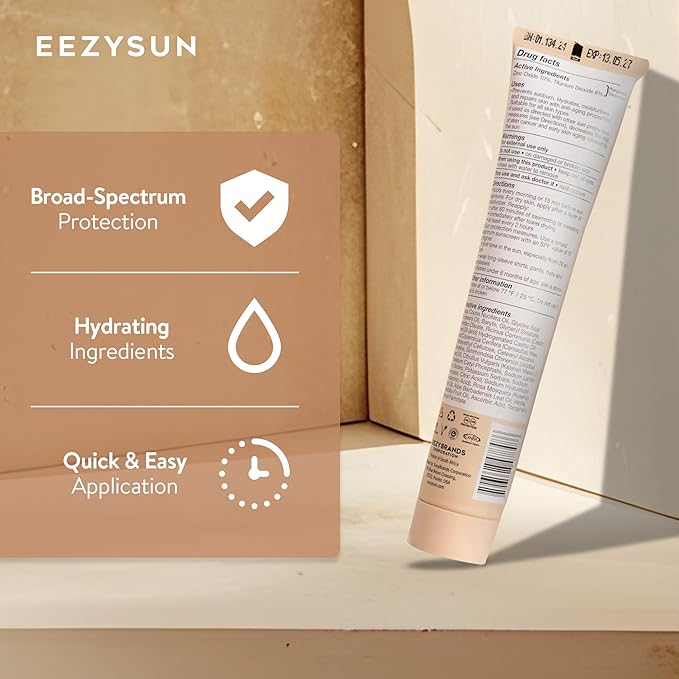 BARE Tinted Sunscreen SPF 50 – Non-Greasy, Water-Resistant, Vegan & Reef-Safe with Hyaluronic Acid & Jojoba Oil – 1.69 fl oz – Light