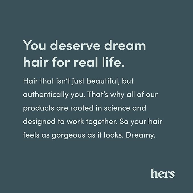 hers Triple Threat Shampoo, Conditioner and Minoxidil Set - Hair Loss Treatment for Women - Includes 5% Foam Minoxidil Treatment, Color Safe Hair Thickening Shampoo and Conditioner - 3 Count