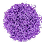 3200 Pcs Elastic Rubber Bands Small Hair Ties Hair Rubber Mini Hair Bands Hair Elastics Tiny Soft Holder Ponytails for Girls (Purple)