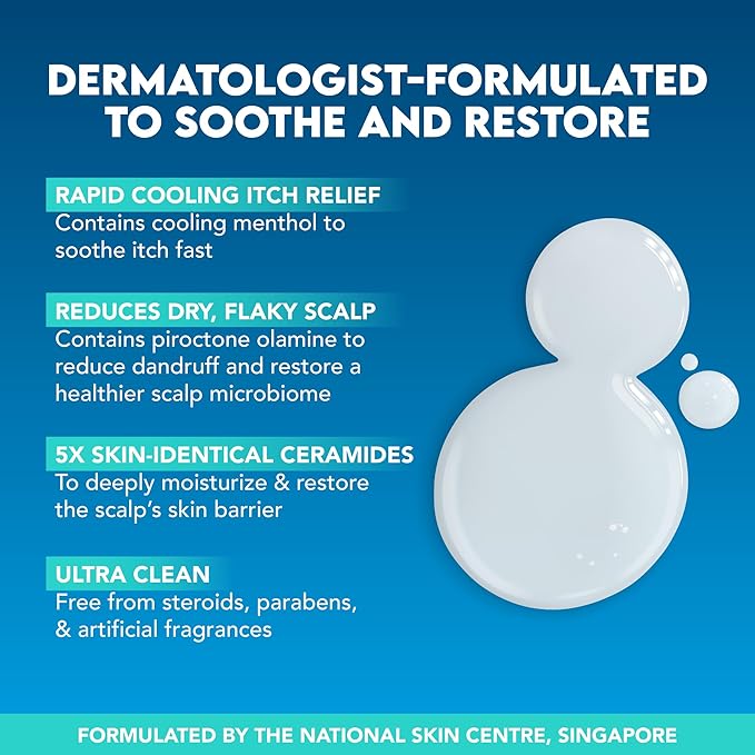 Suu Balm Dry Scalp Treatment, Rapid Itch Relief Anti-Dandruff Scalp Spray Moisturizer, Cooling Itchy Scalp Treatment for Flaky Sensitive & Psoriasis, Cooling Menthol & 5 Ceramides, 1.35 fl oz