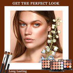 15 Color Contour Palette,Waterproof Long Lasting Facial Correcting Concealer Palettes,Cream Foundation Makeup Palettes with Brushes,Color Correcting Palettes for Women (3 Pack)