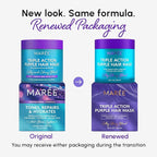 MAREE Deep Conditioning Purple Hair Mask for Blonde Hair 2 PACK – Purple Toner for Brassy, Bleached, Silver, or Color Treated Hair – Keratin Hair Treatment – Matizador Para Cabello Rubio