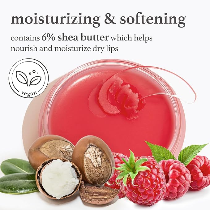 NOONI Vegan Appleberry Lip Mask Overnight – Hydrating Lip Balm & Butter with Shea Butter & Vitamins | Soothing Moisturizer, Softening Treatment for Dry Lips, Gifts For Women, 0.42 oz