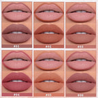 12 Colors Lip Liner Set Lip Liner Pencil Natural Nude Brown Matte Lip Liner Long Lasting Smooth Lip Pencil for Daily Lip Makeup