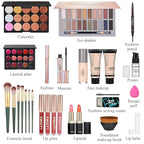 LAZORA Makeup Kit for Women Full Kit Makeup Set Multipurpose Bundle Holiday Gift Box Essential Starter Bundle Include Full Makeup Kit for Girl (Box2)