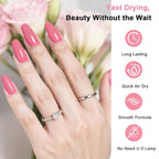 16.5ml Pink Nail Polish Large Volume Quick Drying Nail Polish, Fast Drying and Long Lasting Color Nail Art DIY Home Manicure Gift for Women