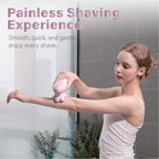 3-in-1 Electric Razor for Women, Painless Bikini Trimmer & Body Shaver, IPX7 Waterproof Wet/Dry, 120-Min Type-C Rechargeable, Gentle & Smooth Pink Shaver, Ideal Holiday Gift for Her