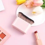 DIVINA VITAE Self Tan Brush Soft Body Makeup Brush Portable Self Tanning Brush Self Tanner Face Brush For Body & Leg Makeup (Pink)