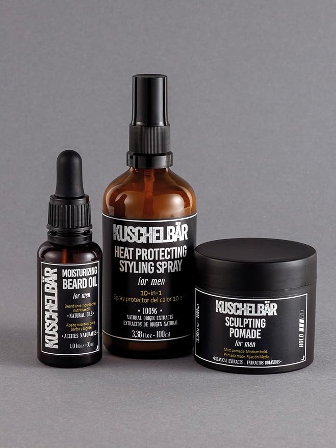 KUSCHELBAR-TOTAL REPAIR | Heat Protection Spray for Hair | Hair Styling Products | Cotton & Thyme Extracts | Deep Moisture, Nourishment & Frizz Control | Non-Greasy, Lightweight 1.69 fl.oz