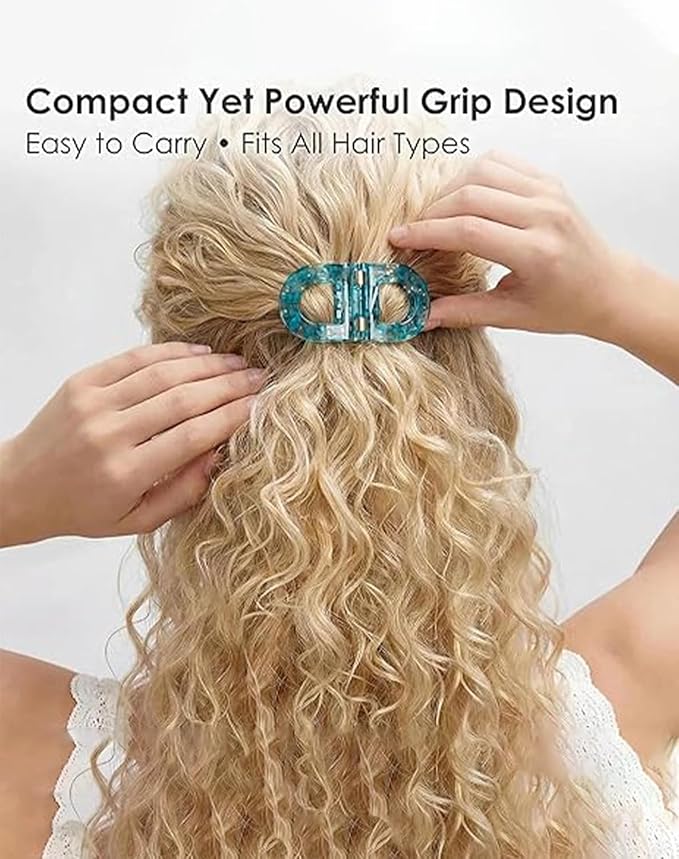 Magnetic Hair Clips – Strong Hold No-Slip Magnetic Hair Styling Clips, Seamless 2-in-1 Design for Easy Everyday Hairstyles, Gentle on All Hair Types Strong Hold (4 PCS)