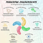 Under Eye Patches(25 Pairs), 24K Gold, Caffeine, Hyaluronic Acid, Aloe Vera Eye Masks for Dark Circles Puffy Eyes Undereye Bags, Eye Skin Care Gift Set for Bachelorette Party Favors