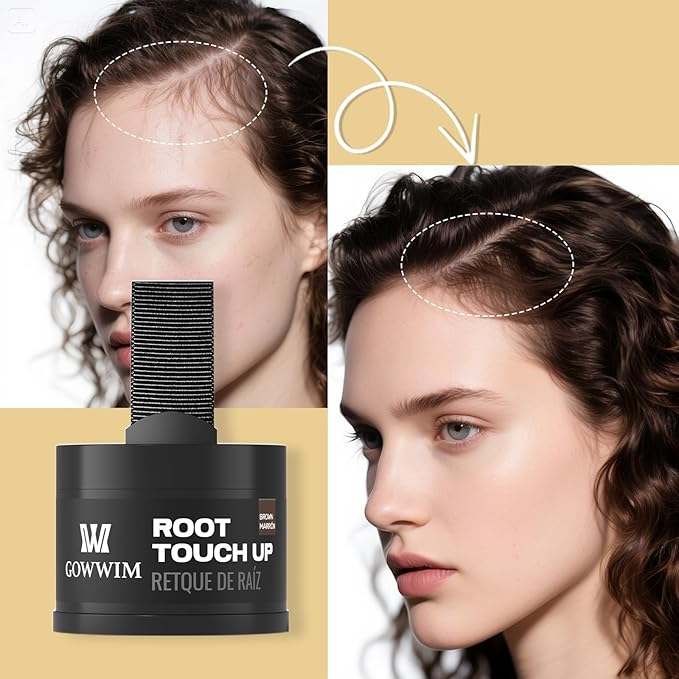 Hairline Powder (Red-Brown Bright) - Instantly Cover Gray Hair with Color Shadow, Touch-Up for Thin Hair 4g