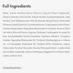 TOSOWOONG VITA Clinic Vitamin Eye Cream, Korean Skincare with 5% Arbutin, 2% Niacinamide, Hyaluronic Acid, Glutathione, Seabuckthorn Eye Serum for Fine Lines & Wrinkles, Puffiness, 15ml / 0.5 fl. oz.