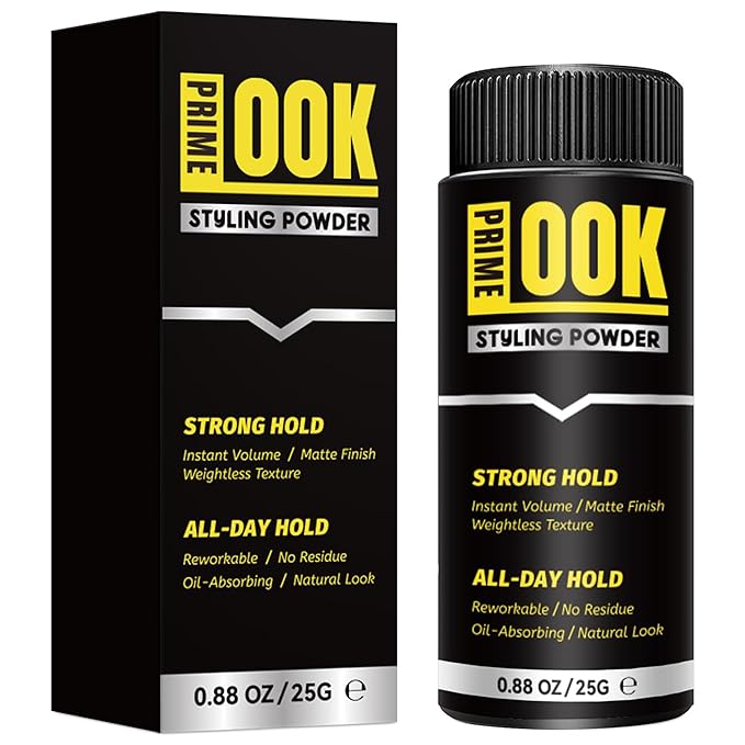 PrimeLook Hair Styling Powder, Natural Look for Men & Women, Volume & Matte Finish, Based Texture Styling Powder, 25g