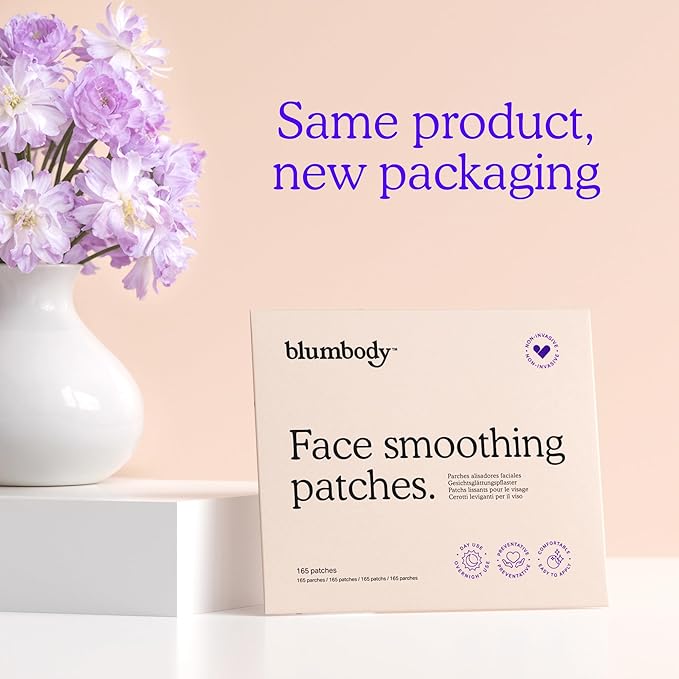 BLUMBODY Face, Forehead Wrinkle Patches - Anti Wrinkle Facial Patches to Smooth Eye, Mouth, Forehead Wrinkles - Non-Silicone Face Tape for Fine Wrinkles between Eyes, Face - Patches (30 day supply)