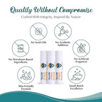 Moisturizing Tallow Lip Balm – Grass-Fed Beef Tallow with Organic Coconut Oil, Beeswax, and Vitamin E – Unscented Lip Balm Set – Travel Essential - 3-Pack