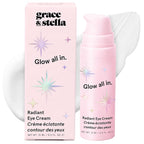 grace & stella Retinol & Caffeine Under Eye Serum Anti Aging - Travel Essentials - Hydrating Cream with Niacinamide, Peptides - Reduce Wrinkles, Crow's Feet, Puffiness - Vegan Skincare (0.5 floz/15ml)