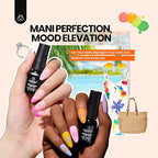 Beetles Gel Nail Polish Kit with U V Light - 75PCS Chic Outfits 45 Colors Gel Polish Set All Season Nail Kit with 5PCS Base Top Coat Soak Off Nails Art Tools Perfect Manicure Set Gifts for Women