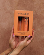 Nopalera Hand Cream + Travel Fragrance Gift Set, Flor de Madera Scent, Fresh Floral Woody Eau de Parfum 10ml and Cactus Hand Cream 1.5 oz