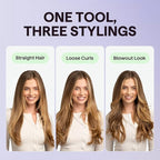 Wavytalk Thermal Brush, 1.5 Inch Blowout Express Ionic Thermal Round Brush Creates Blowout Look in 10 Minutes Makes Hair Shinier & Smoother, Dual Voltage (Lavender Purple)