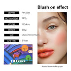 12 Colors Mini Glitter Eyeshadow Makeup Palette, Sexy