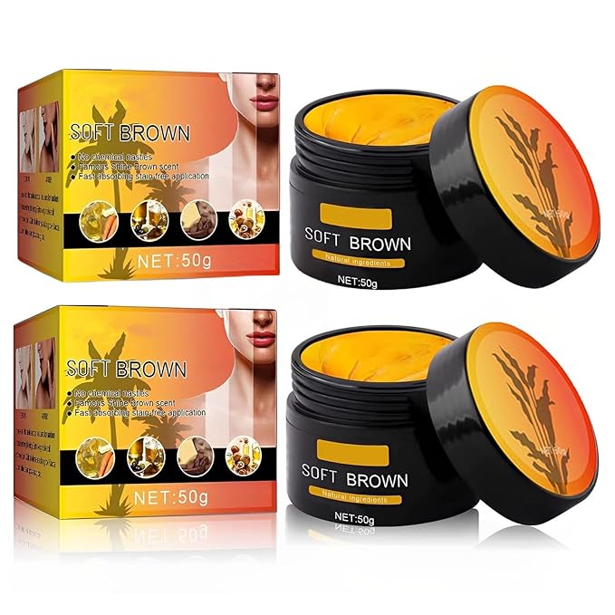 2PCS Luxury Intensive Tanning Gel, Soft Brown Intensive Tanning LuxeGel Natural TanningAccelerator Cream Gel for Outdoor Sun, Achieve Natural Tan Skin