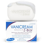 Vanicream Z Bar, Seborrheic Dermatitis & Anti-Dandruff Medicated Bar, 3.5 Oz, Formulated without Common Irritants for Sensitive Skin, 2% Pyrithione Zinc Helps Relieve Itching, Redness & Flaking