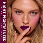 MAKI YIKA Dark Purple Lipstick for Women Color Stay Long Lasting Lipsticks, No Smudge Matte Liquid Lipstick Transferproof Cruelty-Free Lip Color, GOTHIC PLUM