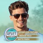Uplift Provisions Company Styling Compound - Hair Clay Pomade with a Natural, Matte Finish and Medium Hold - Versatile Styling Clay for Men or Women 3 oz
