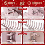 TOCESS Big Hair Claw Clips for Women - Neutral Large Claw Clip for Thin Thick Curly Hair 90's Strong Hold 4.33 Inch Nonslip Matte Jumbo Hair Clips (8 Pcs)