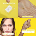 RARE Paris - Trésor Solaire - Soothing Facial Sheet Mask - Soothing & Strengthening - With Vitamin E & Arnica - Multi-Active Serum Formula - Brightening, Firming & Revitalizing - 1 Pack