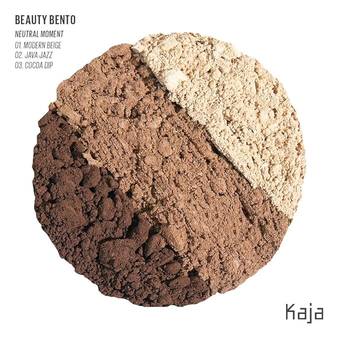 Kaja Beauty Bento Collection - Bouncy Eyeshadow Trio | Neutral Earthy Tones, Travel Size, 14 Neutral Moment, 2019 Allure Best of Beauty Award, 0.03 Oz