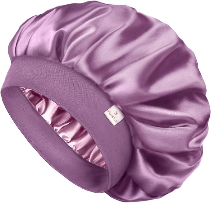 YANIBEST Silk Bonnet for Men Women Hair Bonnet for Sleeping Double Layer Satin Bonnet for Natural Curly Hair Unisex Sleep Cap