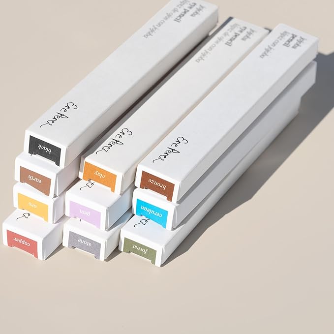 Ere Perez - Natural Jojoba Eye Pencil | Gentle, Soothing, Hydrating, Smooth, Blendable | Coconut Oil, Vitamin E | Vegan, Cruelty-Free, Clean Beauty (Earth)