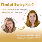 VOLLUCK Temporary Hair Color Spray, Instant Washable Hair Dye for All Hair Types, Vibrant Color for Party, Halloween, Cosplay, and Daily Use (#1 Blonde)