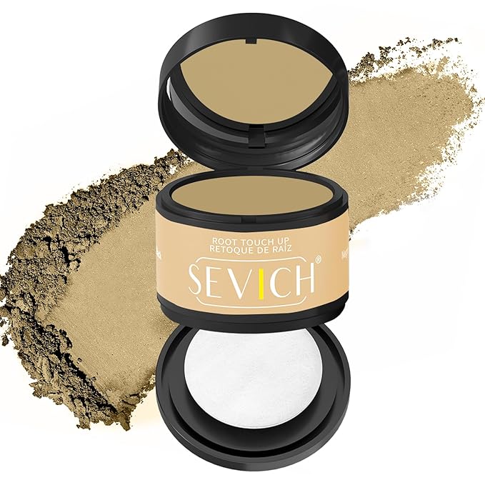 Sevich Hairline Powder - Root Touch Up Instantly Hair Color for Thinning Gray Coverage - Bald Spot Concealing Hair Powder for Women & Men - 48Hour Waterproof & Sweatproof - Blonde