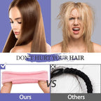 50Pcs Hair Ties for Women Girls,Cotton Seamless Hair Ties, Soft Ponytail Holders,No Crease No Damage Elastics Hair Bands with Box for Thick Heavy and Curly Hair (Pink)