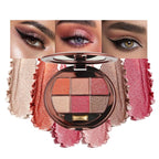 Eyeshadow Palette with Orange&Pumpkin&Grapefruit, 6 Color Neutral Eyeshadow Highly Pigmented Matte and Shimmer, Long-Lasting Blendable for Everyday & Travel Makeup