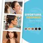 HOYOLS 100pcs Soft Hair Ties no Damage, Seamless Soft Thick Ponytail Holder Scrunchies Head Bands No Crease for Women Girls (Brunette Brown Set)