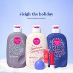 eos Holiday 24H Moisture Mini Super Balm Set, Sugar Plum Spritz, Candy Cane Swirl, Iced Sugar Cookie, Limited Edition Lip Care, Stocking Stuffers, 0.24 fl oz, 3-pack