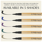 Liquid Eyeliner - Hypoallergenic Eyeliner with Fine Brush Tip, Long-Lasting Waterproof Eye Liner - Cruelty-Free, Vegan, Hypoallergenic, Gluten-Free, Smooth Application Liquid Eye Liner, Purple 2mL