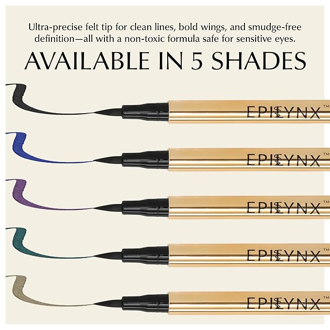 Liquid Eyeliner - Hypoallergenic Eyeliner with Fine Brush Tip, Long-Lasting Waterproof Eye Liner - Cruelty-Free, Vegan, Hypoallergenic, Gluten-Free, Smooth Application Liquid Eye Liner, Blue 2mL