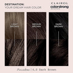 Clairol ColorStrong Permanent Zero Ammonia Hair Dye, 4.0 Dark Brown - Barcelona Hair Color, Pack of 1