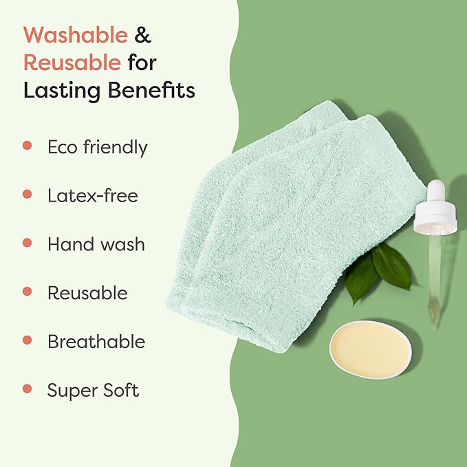 ZenToes Moisturizing Socks for Cracked Heel Treatment, Vitamin E, Olive Oil and Jojoba Oil Heel Socks, Stocking Stuffers for Women, Spa Self Care Gifts for Women (Fuzzy Mint Green, Regular)