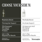Nécessaire Rosemary Serum | For Denser, Fuller, Healthier Looking Hair Women & Men | 70% Rosemary Water, Oil, Extract + 5% Capixyl™| Good For Hair Thinning | Quick-Dry, No Residue | Vegan | 1 fl oz